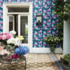 Duchess Garden Charcoal-Fuchsia-Saffron